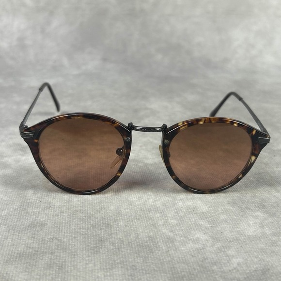 Serengeti Sunglasses Drivers 5390V Brown Charcoal Round Metal Brown Lens Vintage - Picture 1 of 9